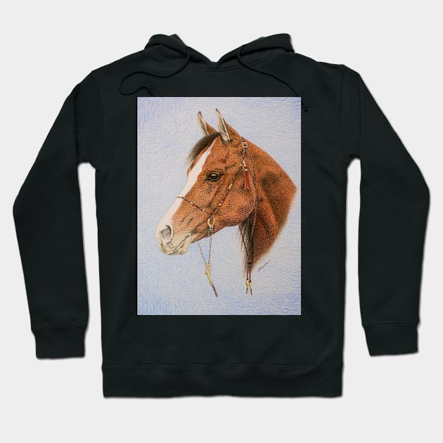 Young Arab Stallion Hoodie by fionahooperart